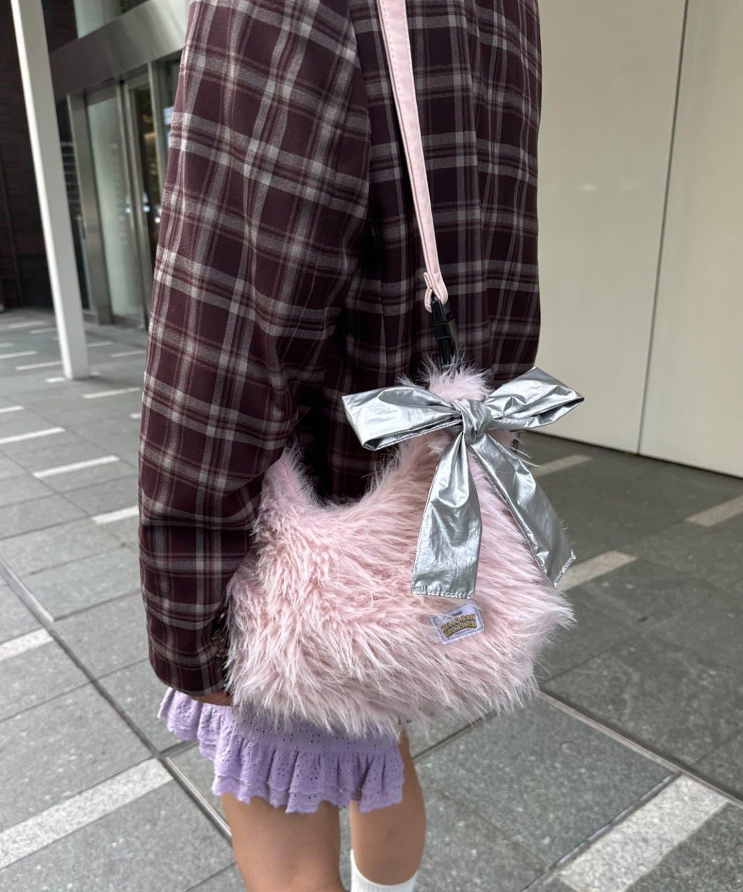 H.S絲帶掛飾多功能手提袋