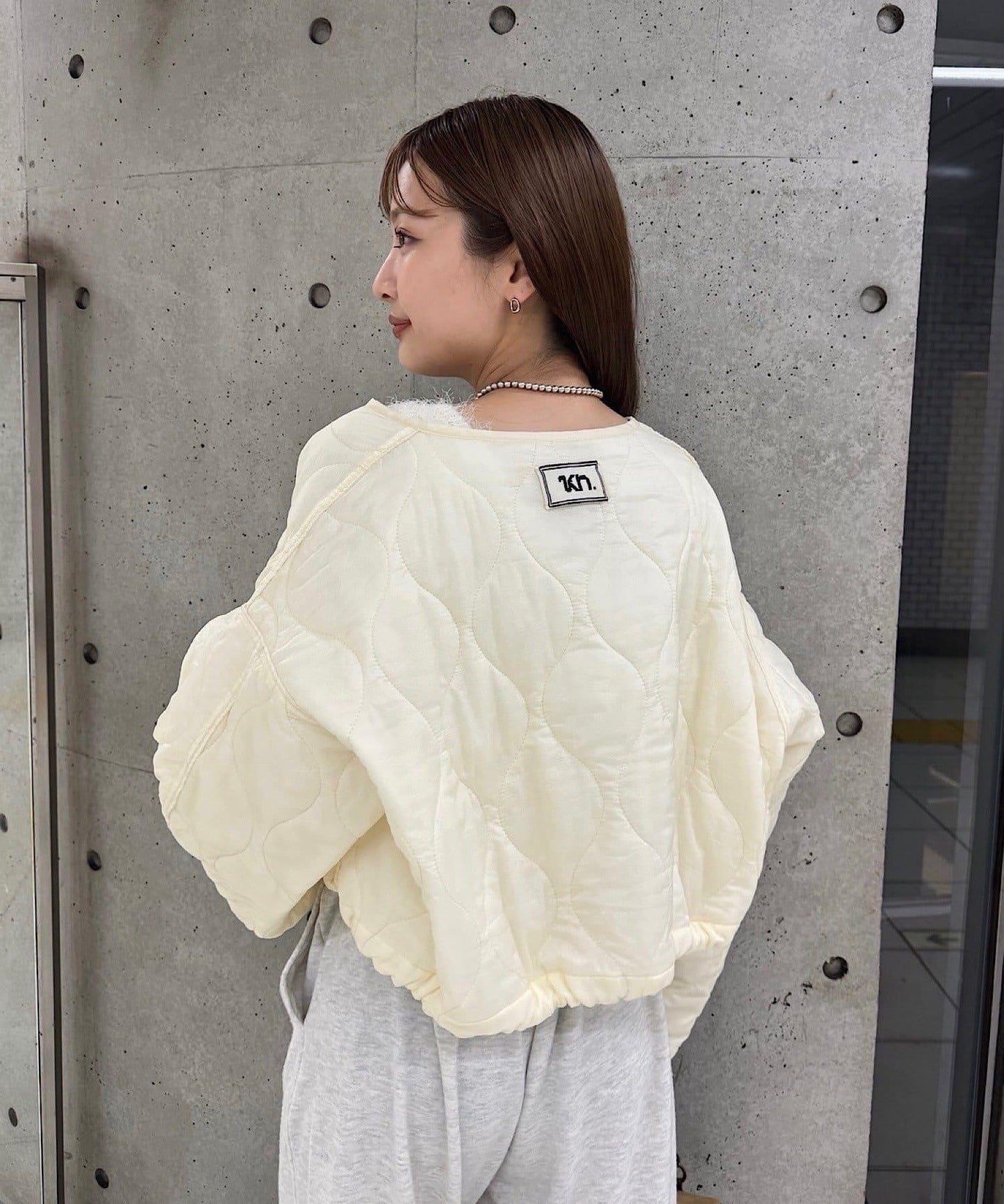 【/2025AW/可逆】拼接短款羽絨夾克