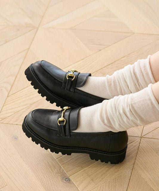 晴雨兼用 厚底懶人鞋/厚底樂福鞋