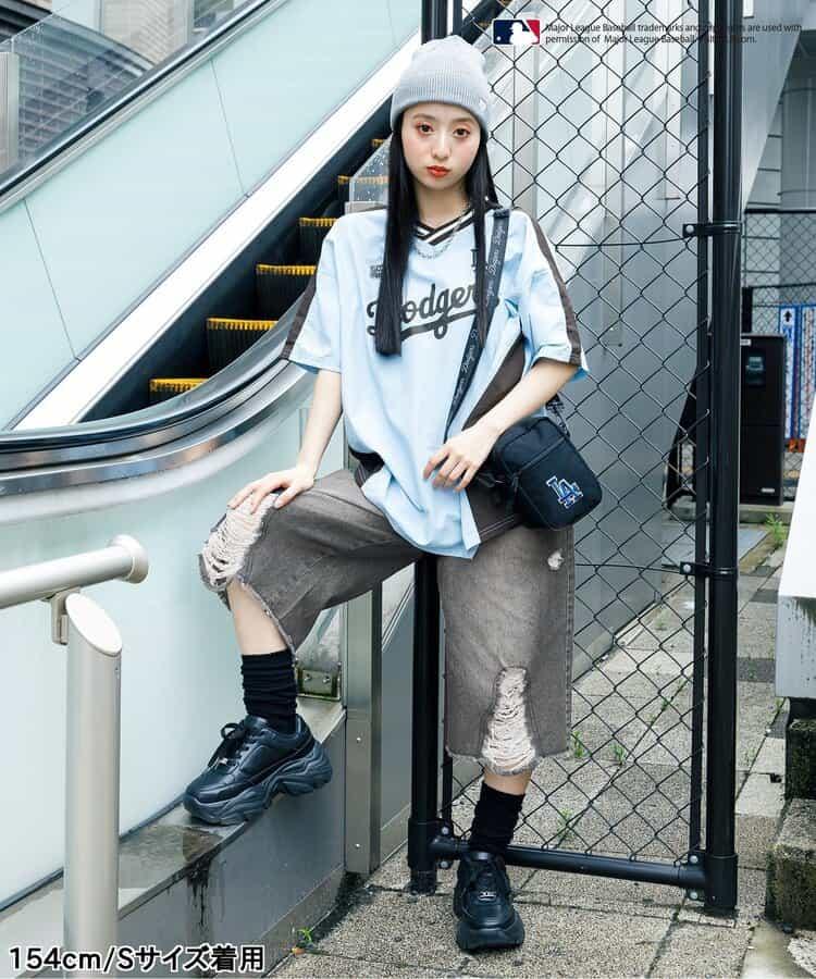 寬鬆牛仔短褲