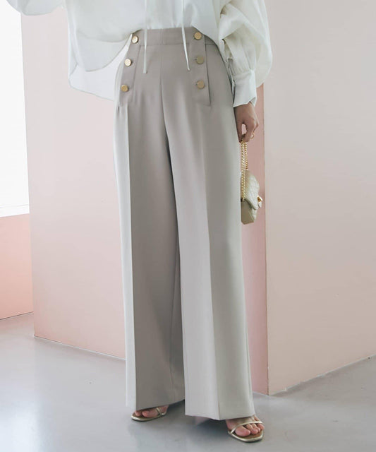 【miki監修】雙層交叉海軍藍褲