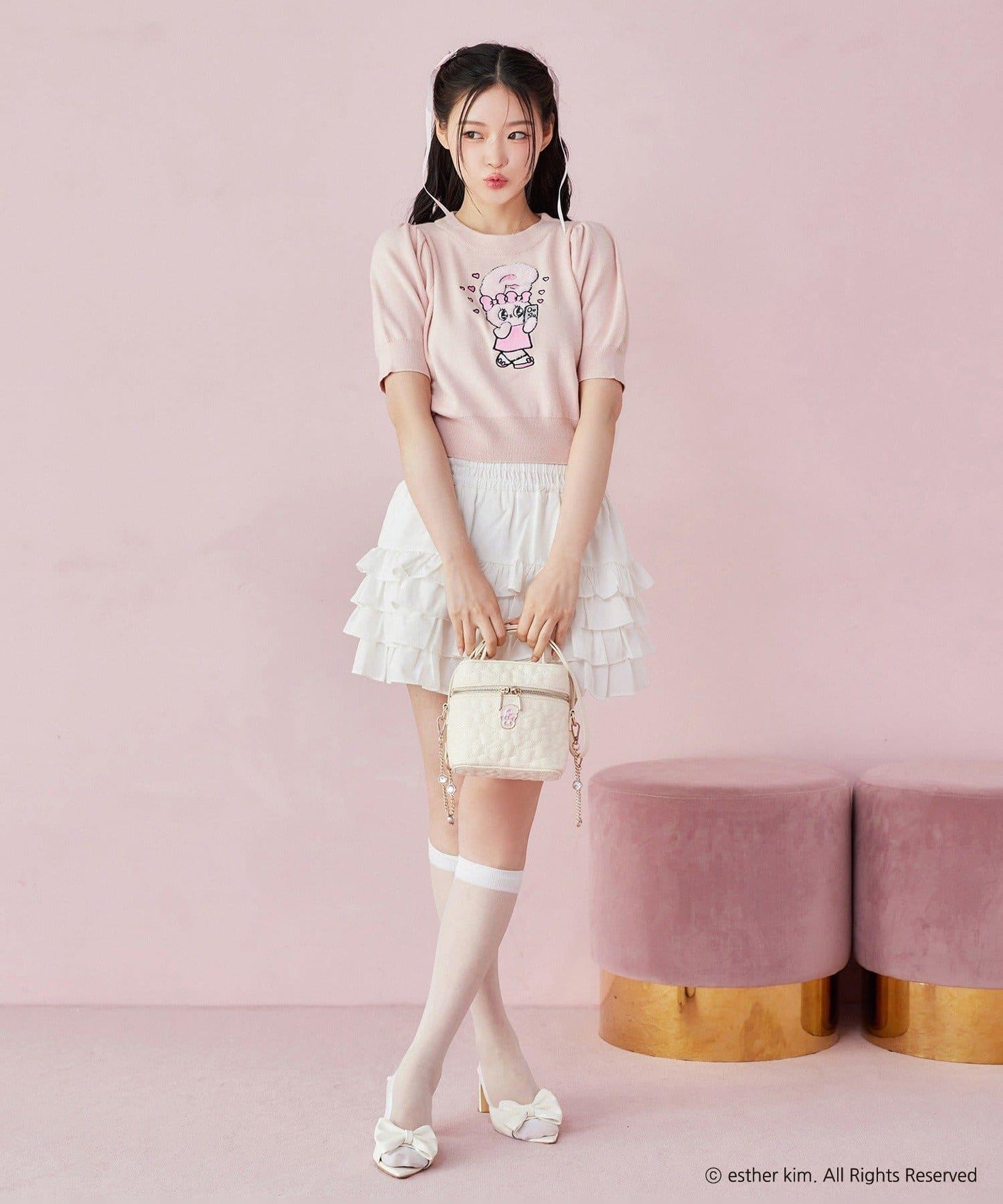 【Esther Bunny 合作】蝴蝶結拼花小包