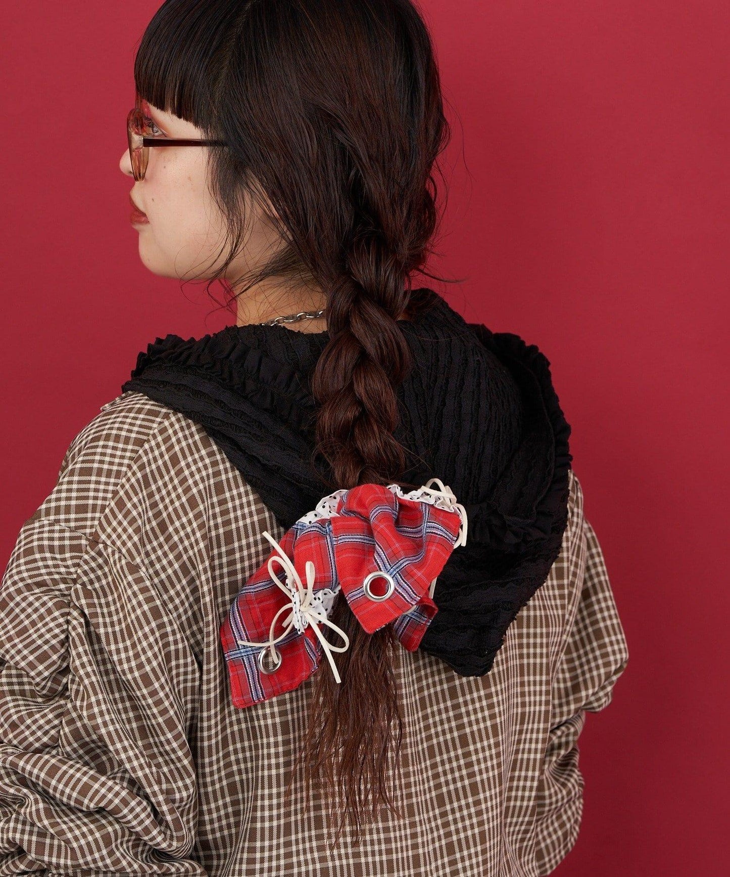 【Me+Me/米加米】方格髮圈