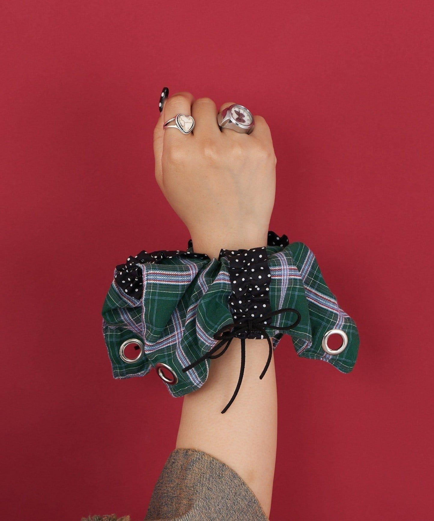 【Me+Me/米加米】方格髮圈