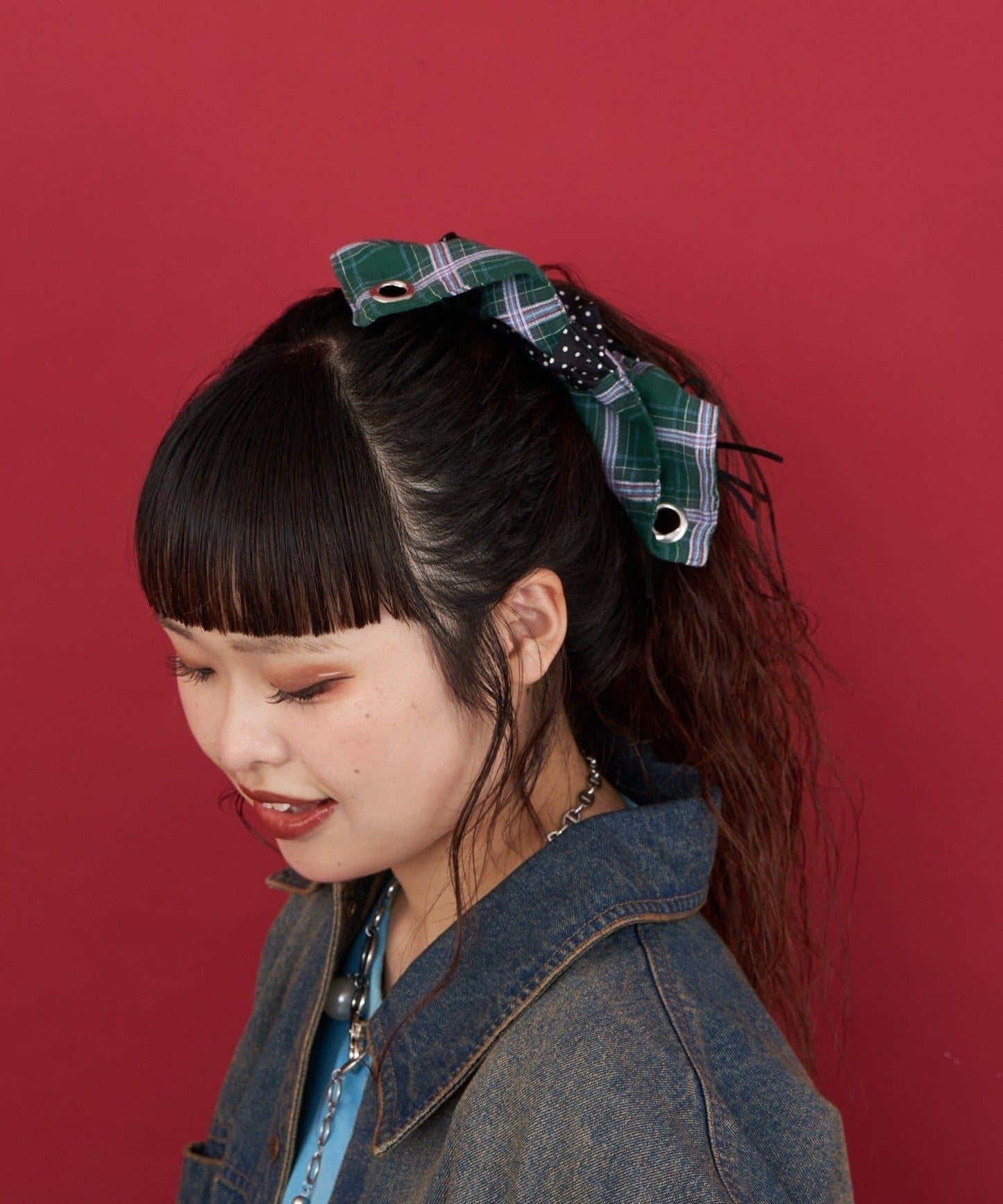 【Me+Me/米加米】方格髮圈