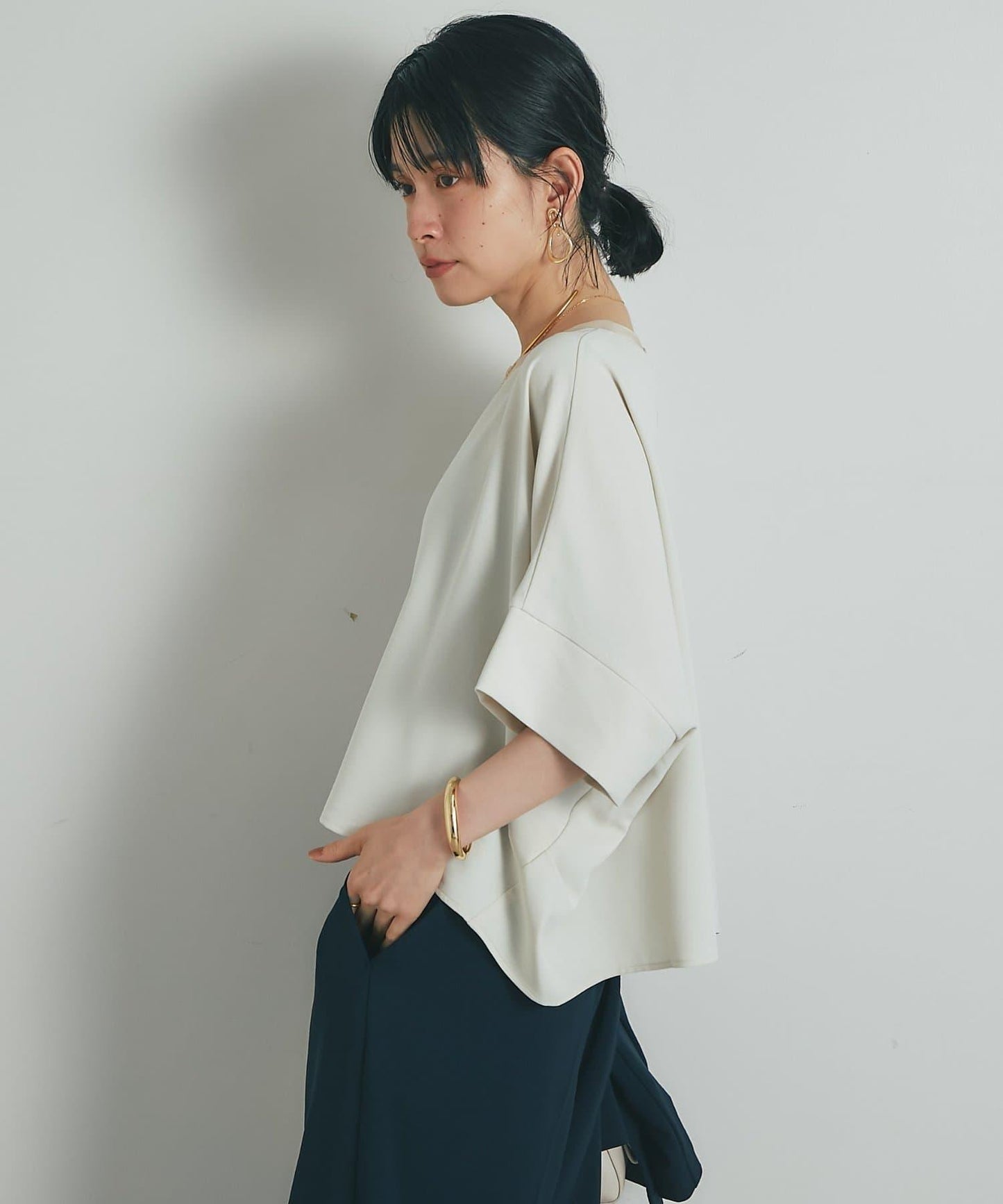 《接觸冷感・速幹・套裝可》高彈力卡爾賽水洗蠶絲襯衫