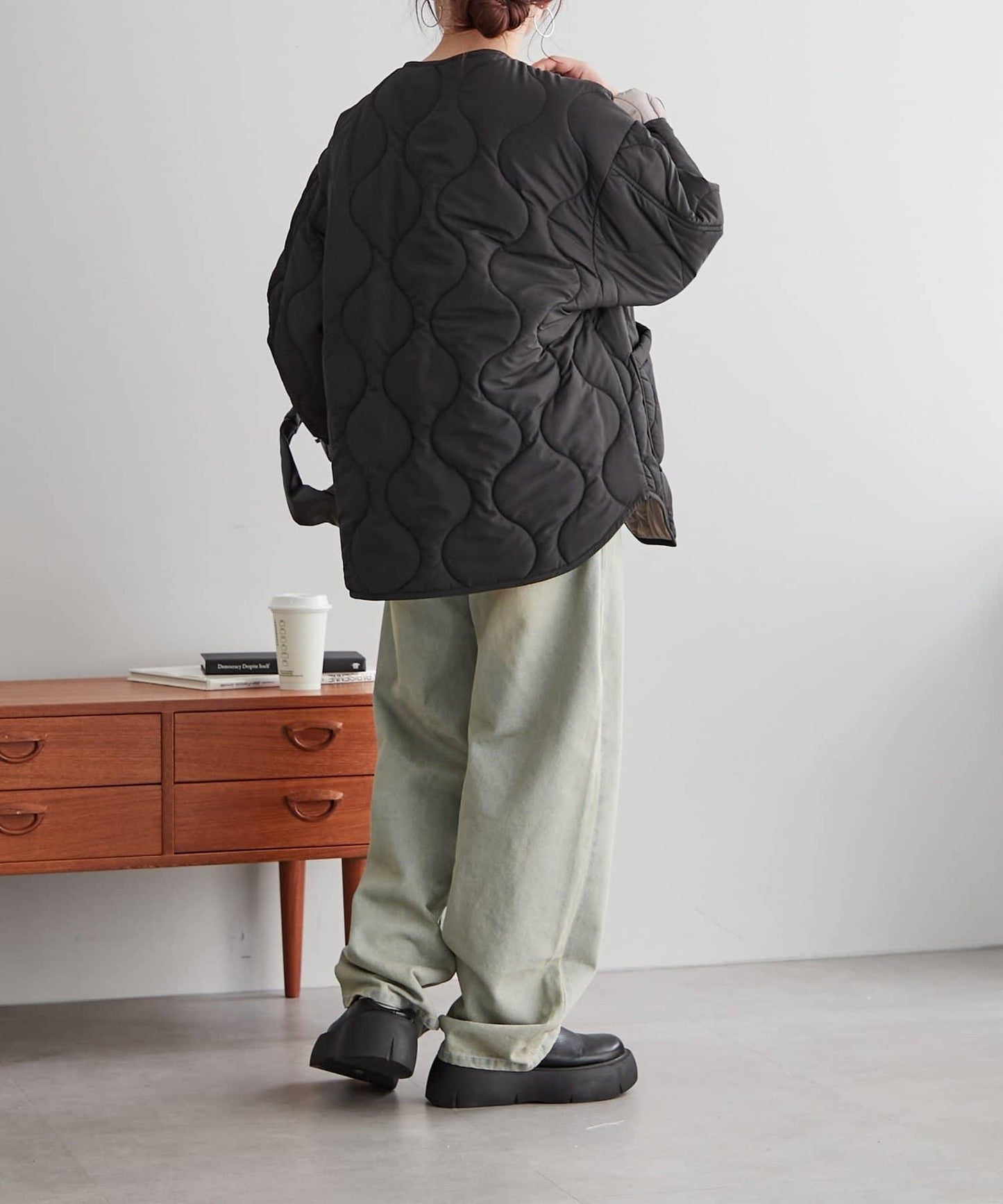 【人氣設計】配色拼接棉服