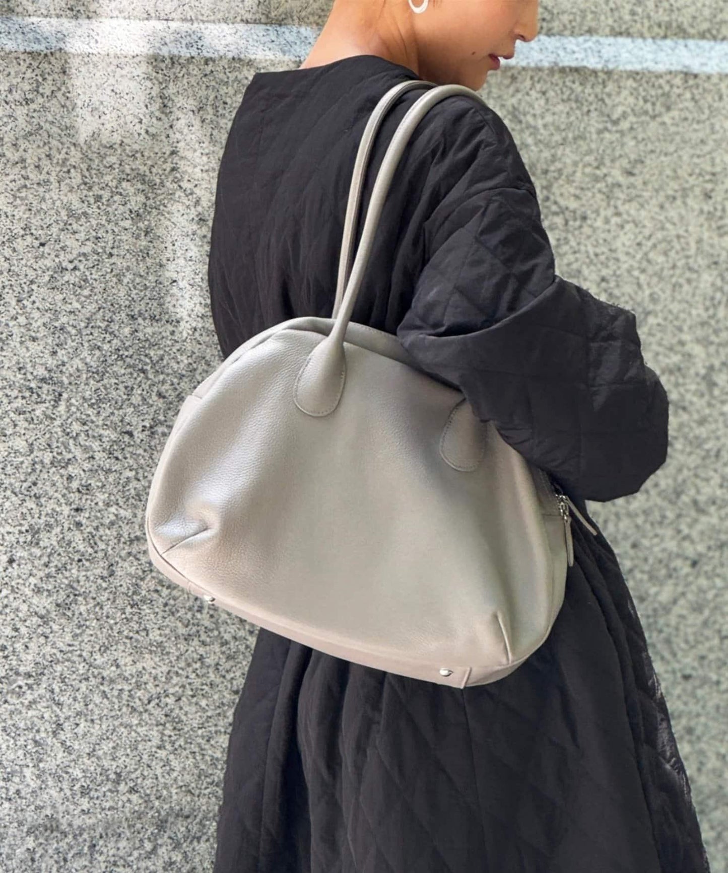 圓領中長款波士頓款襯衫