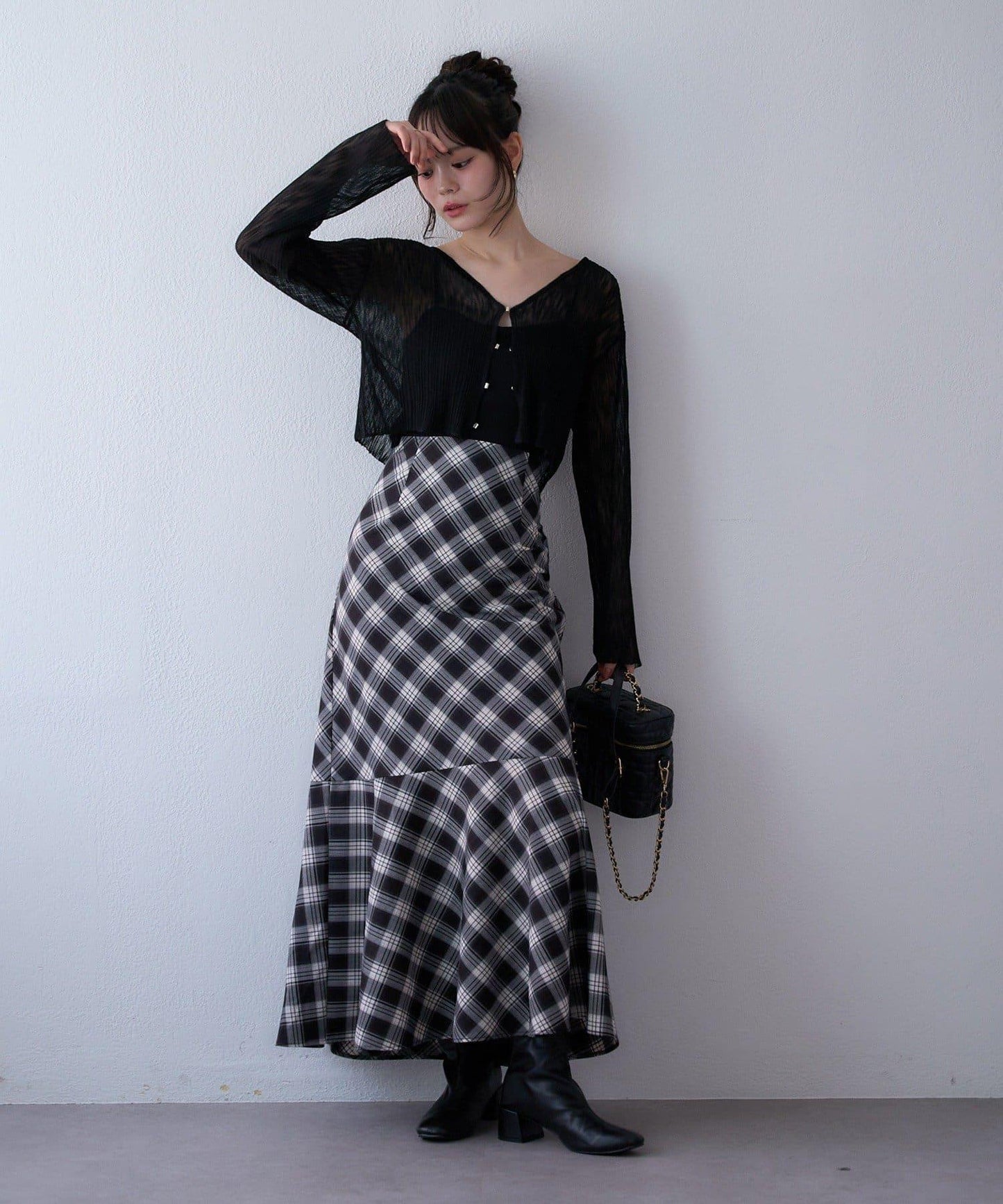 /【減肥5公斤視覺效果】後拉鍊美人魚裙