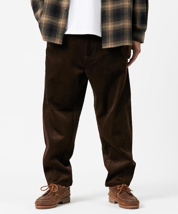 寬鬆版型 燈芯絨 弧形褲褲 / 錐形版型 【限定推出】