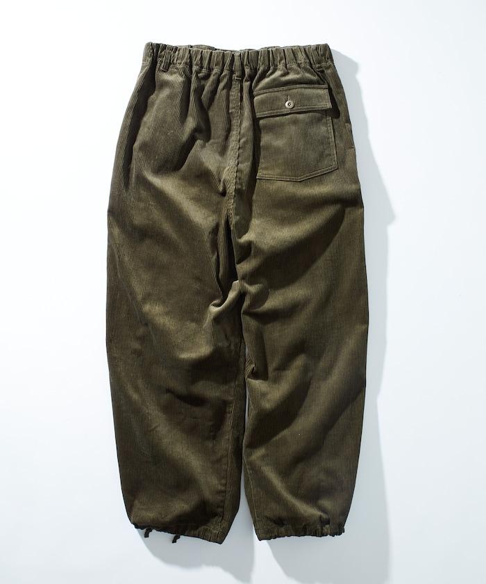 寬鬆版型 燈芯絨 軍事風馬戲團褲 / 雪地褲