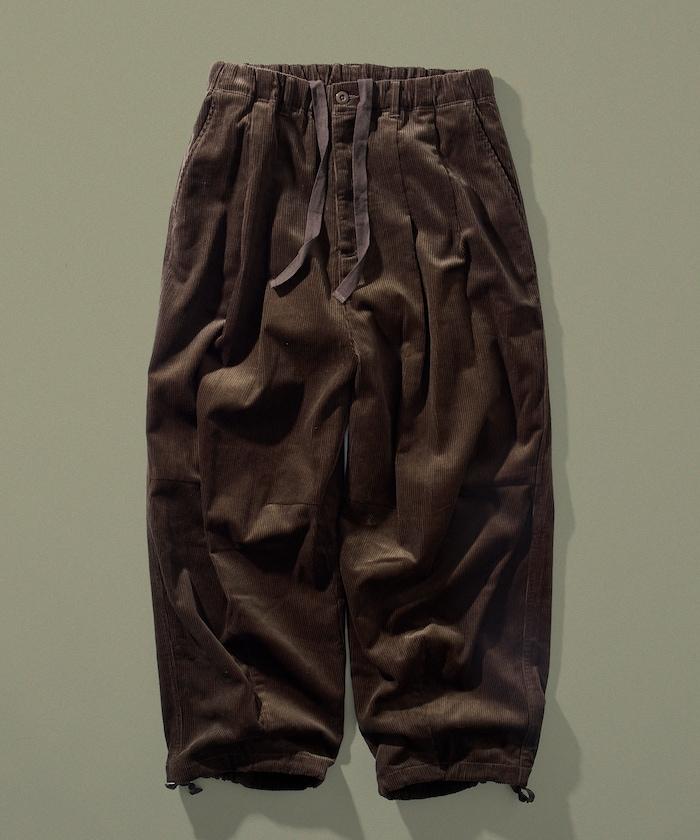 寬鬆版型 燈芯絨 軍事風馬戲團褲 / 雪地褲