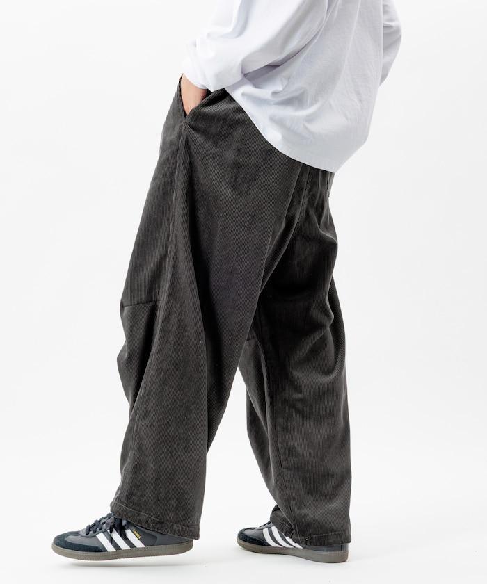 寬鬆版型 燈芯絨 軍事風馬戲團褲 / 雪地褲