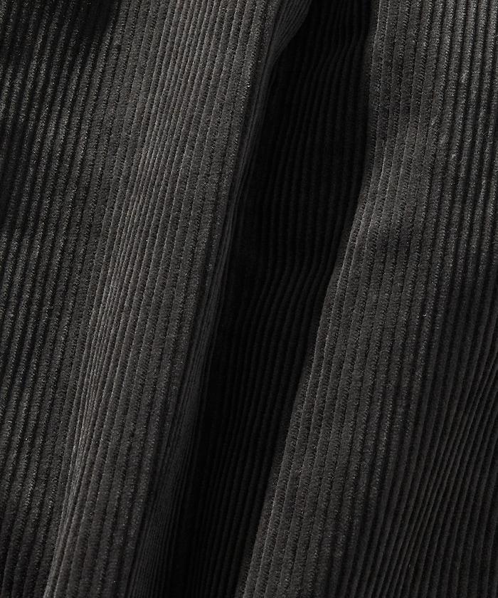 寬鬆版型 燈芯絨 折褶長褲