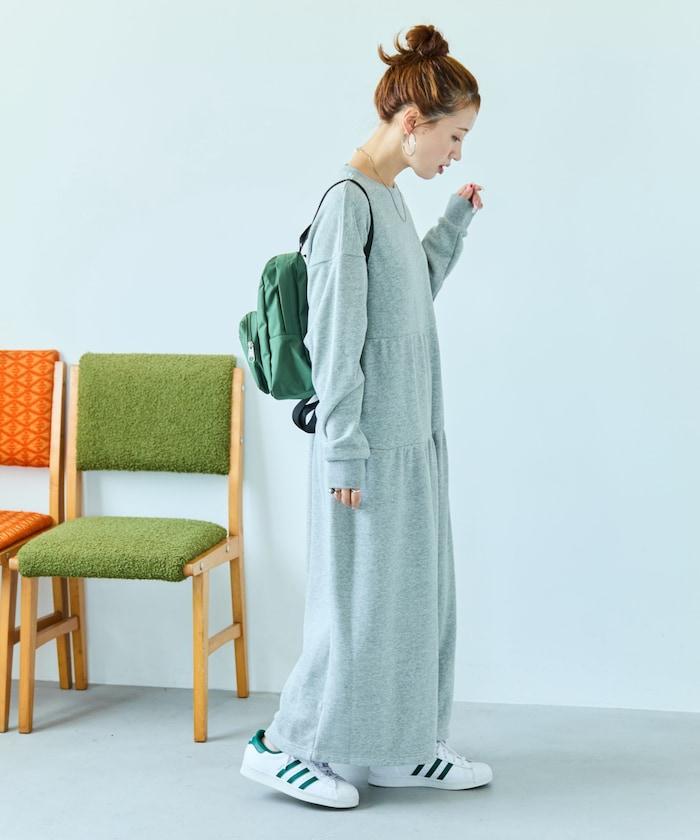 聯名 褶皺 拼接 連衣裙