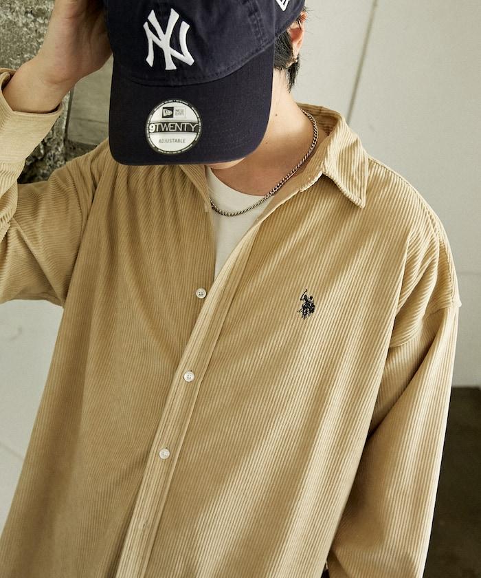 聯名一點刺繡燈芯絨襯衫