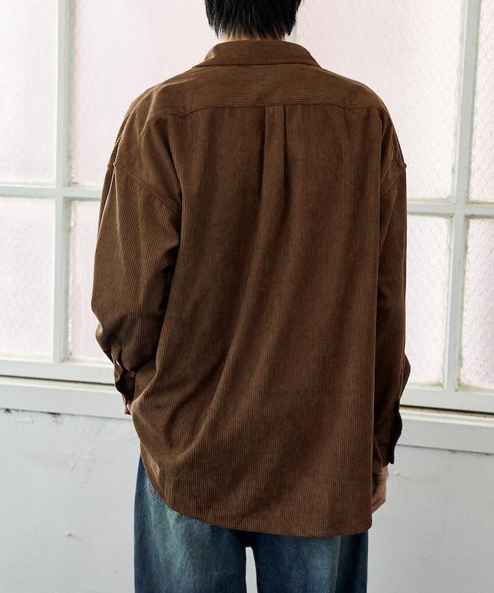 聯名一點刺繡燈芯絨襯衫