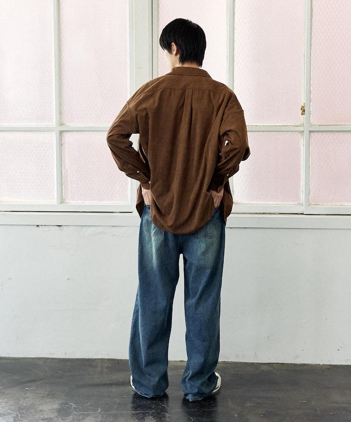 聯名一點刺繡燈芯絨襯衫