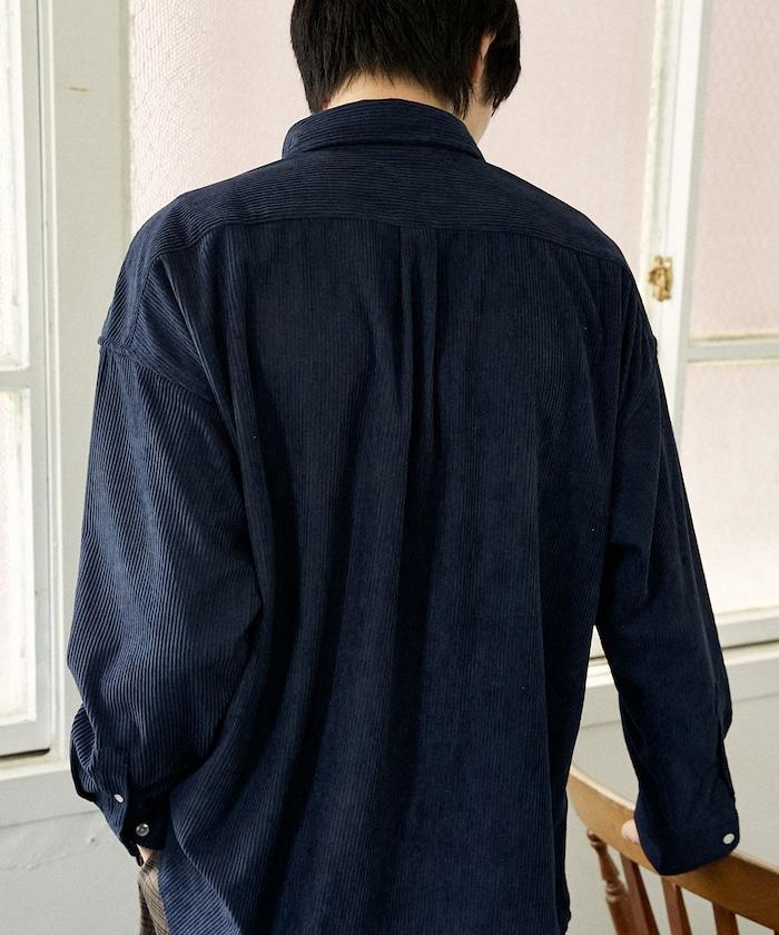 聯名一點刺繡燈芯絨襯衫