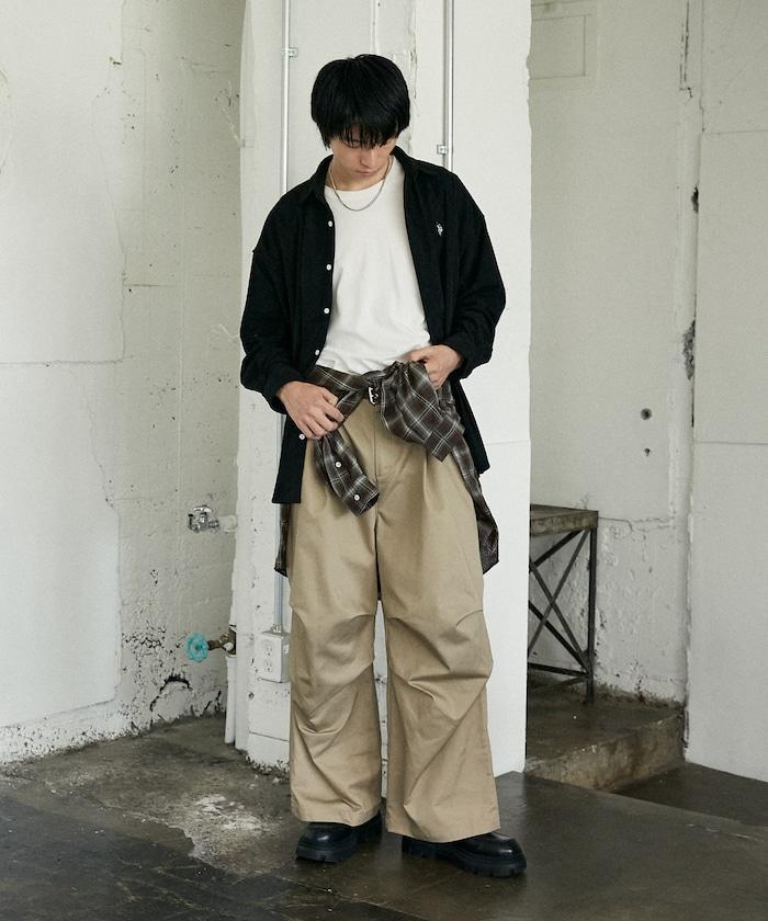 聯名一點刺繡燈芯絨襯衫