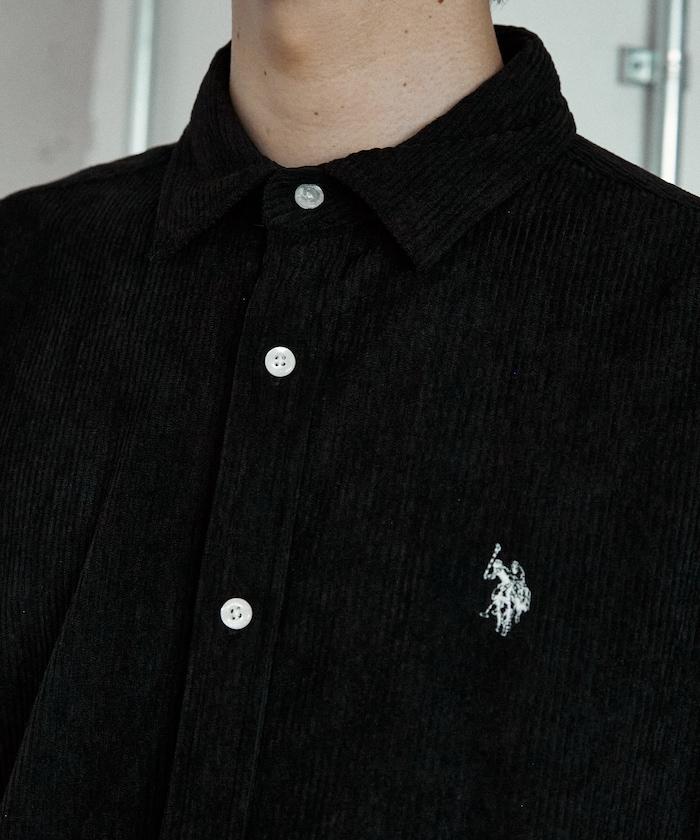 聯名一點刺繡燈芯絨襯衫