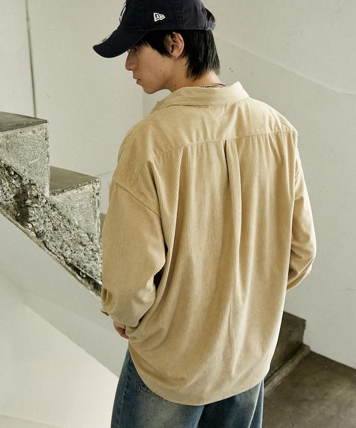 聯名一點刺繡燈芯絨襯衫