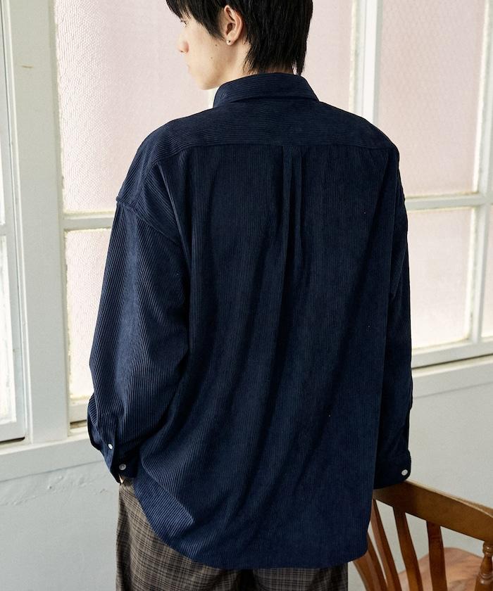 聯名一點刺繡燈芯絨襯衫