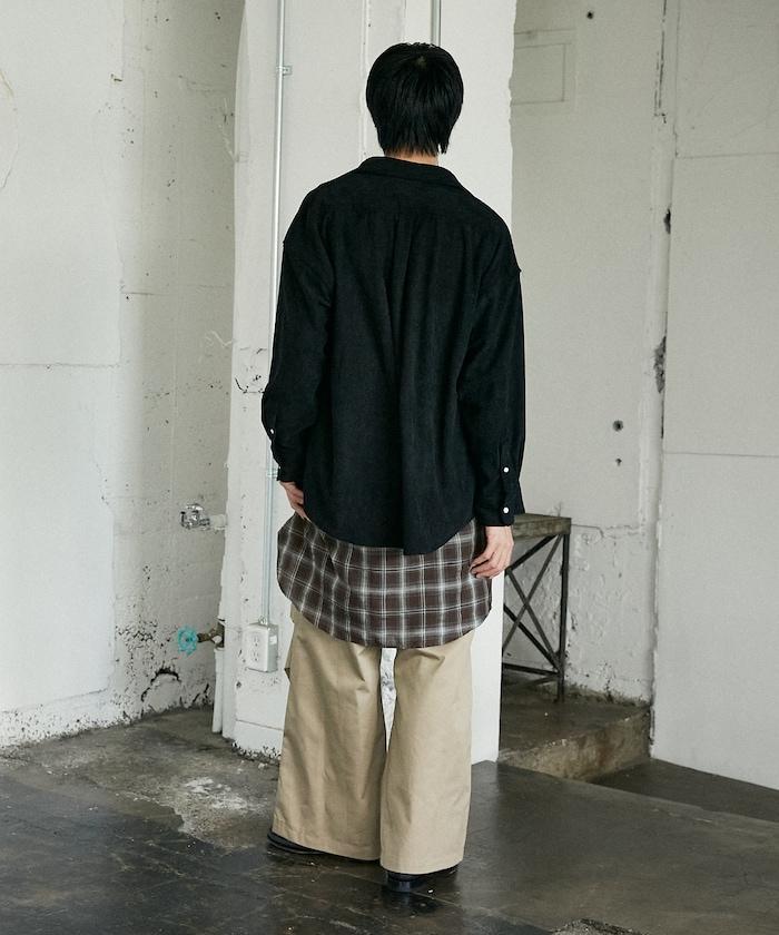 聯名一點刺繡燈芯絨襯衫