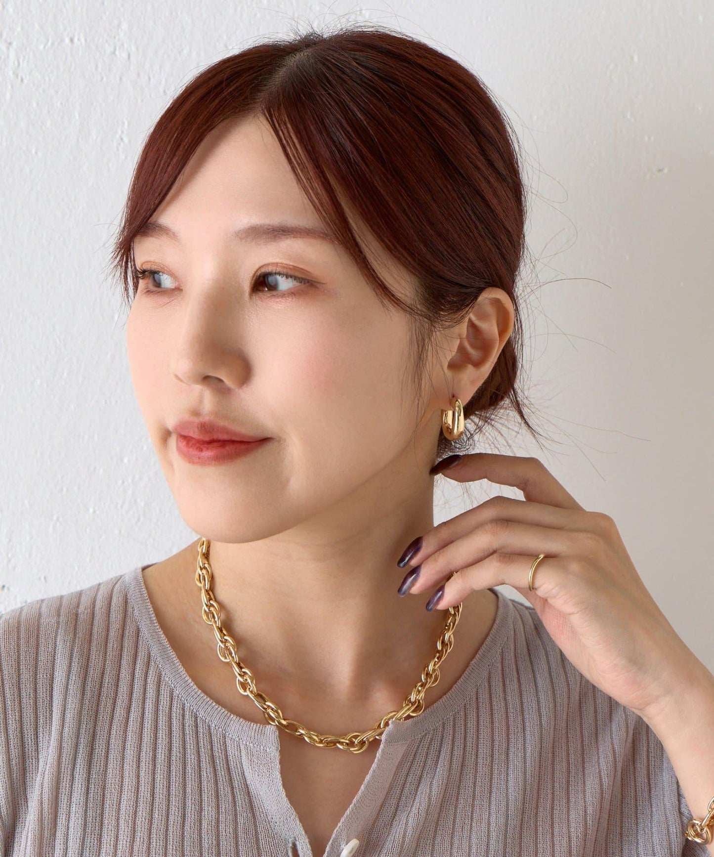 淺浮雕金屬耳釘