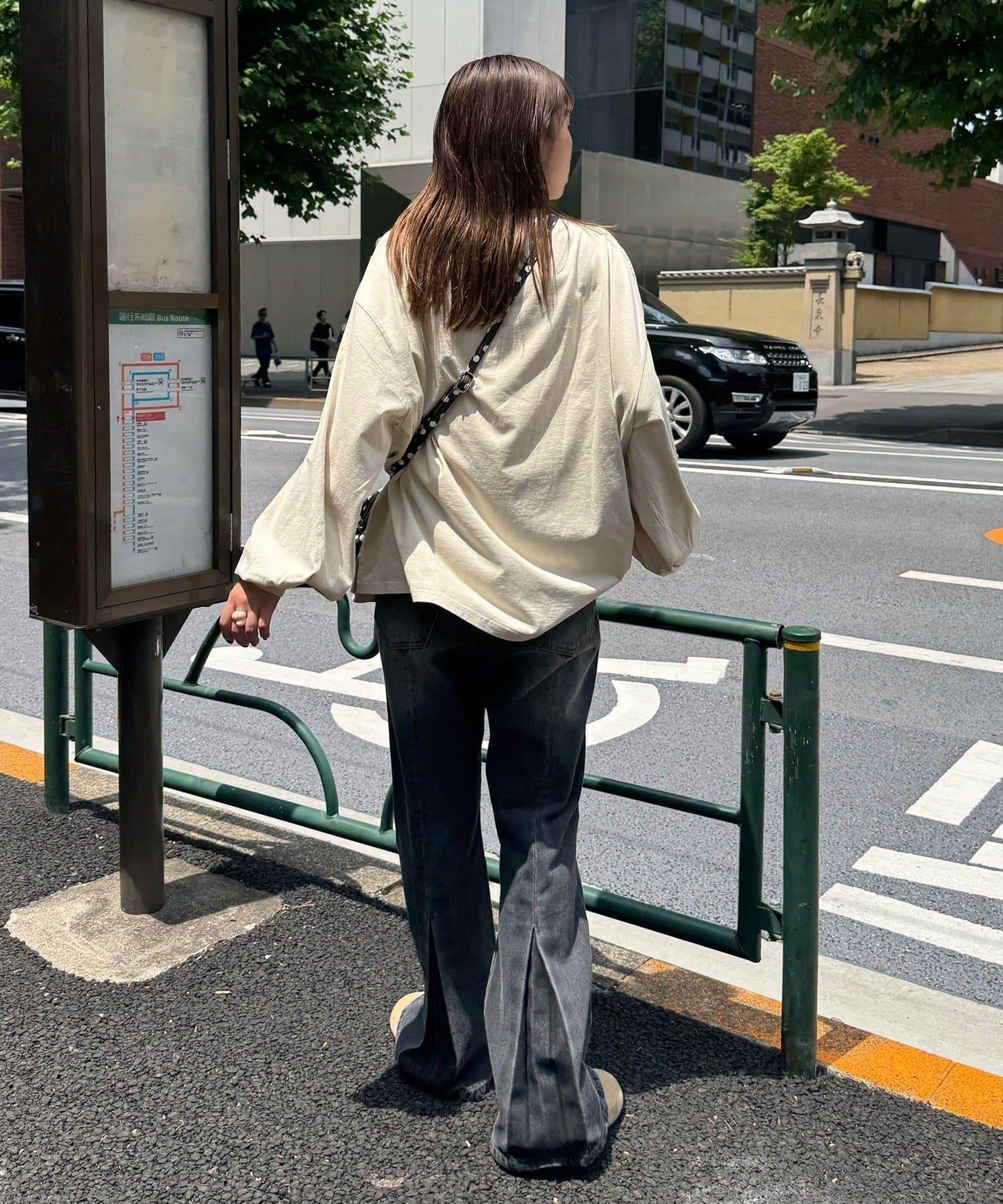 氣球袖顏料標誌短袖T恤