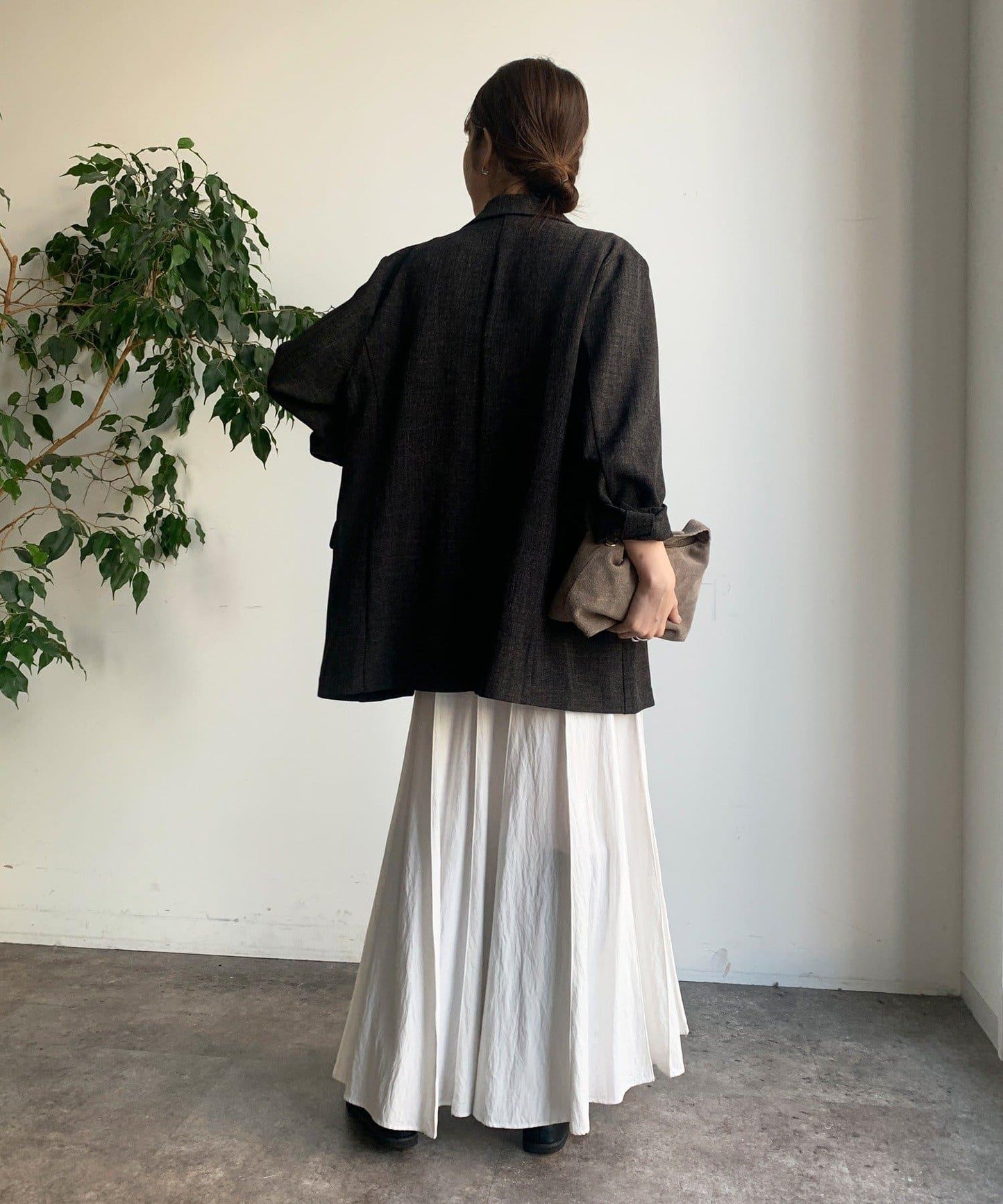 法蘭絨雙排扣夾克