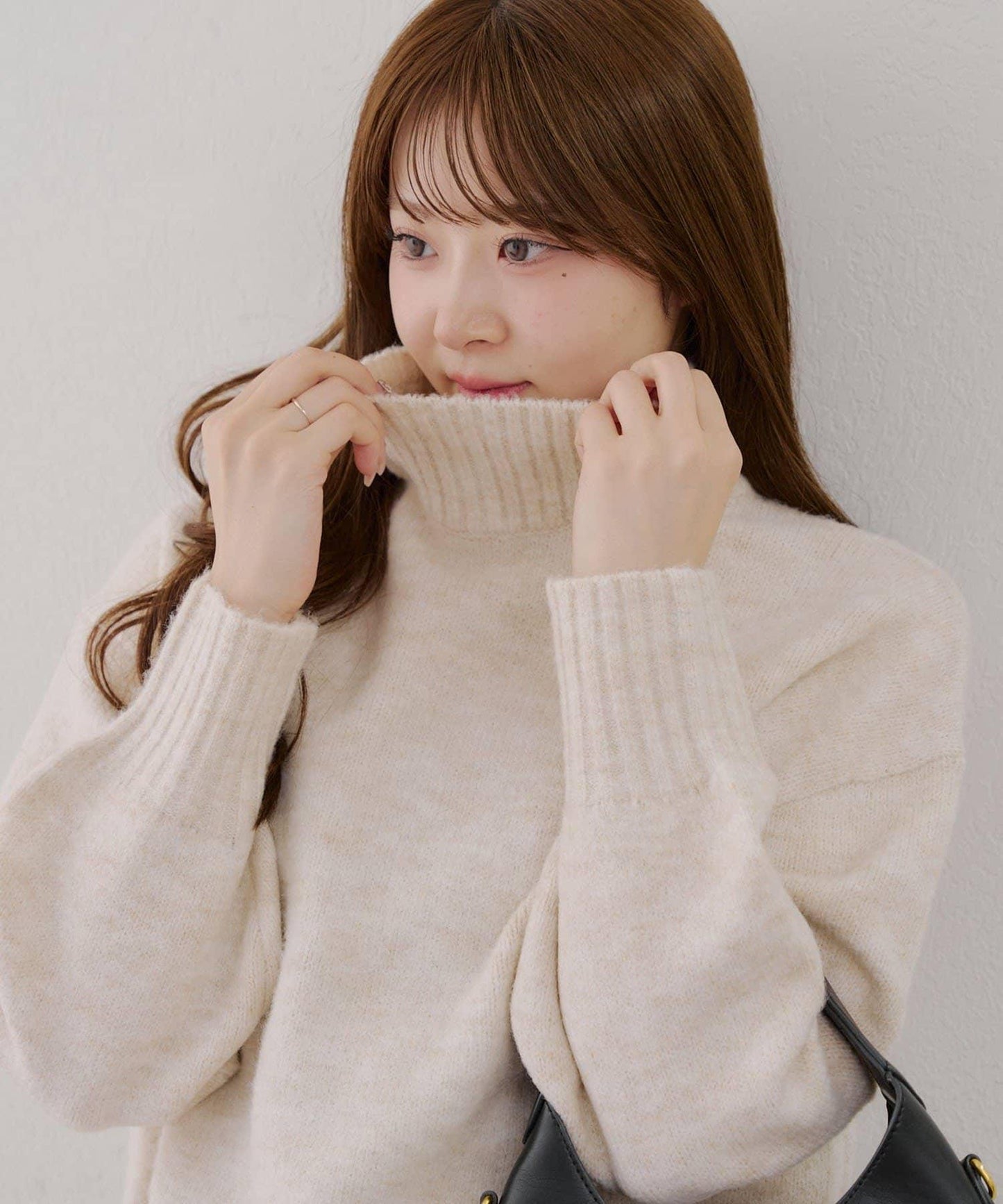 【優先】犛牛毛高領套頭毛衣