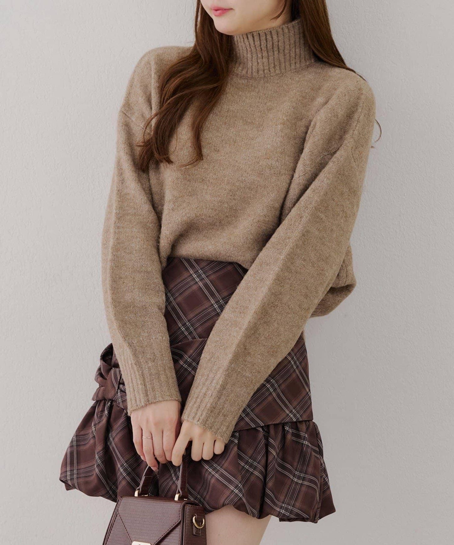 【優先】犛牛毛高領套頭毛衣