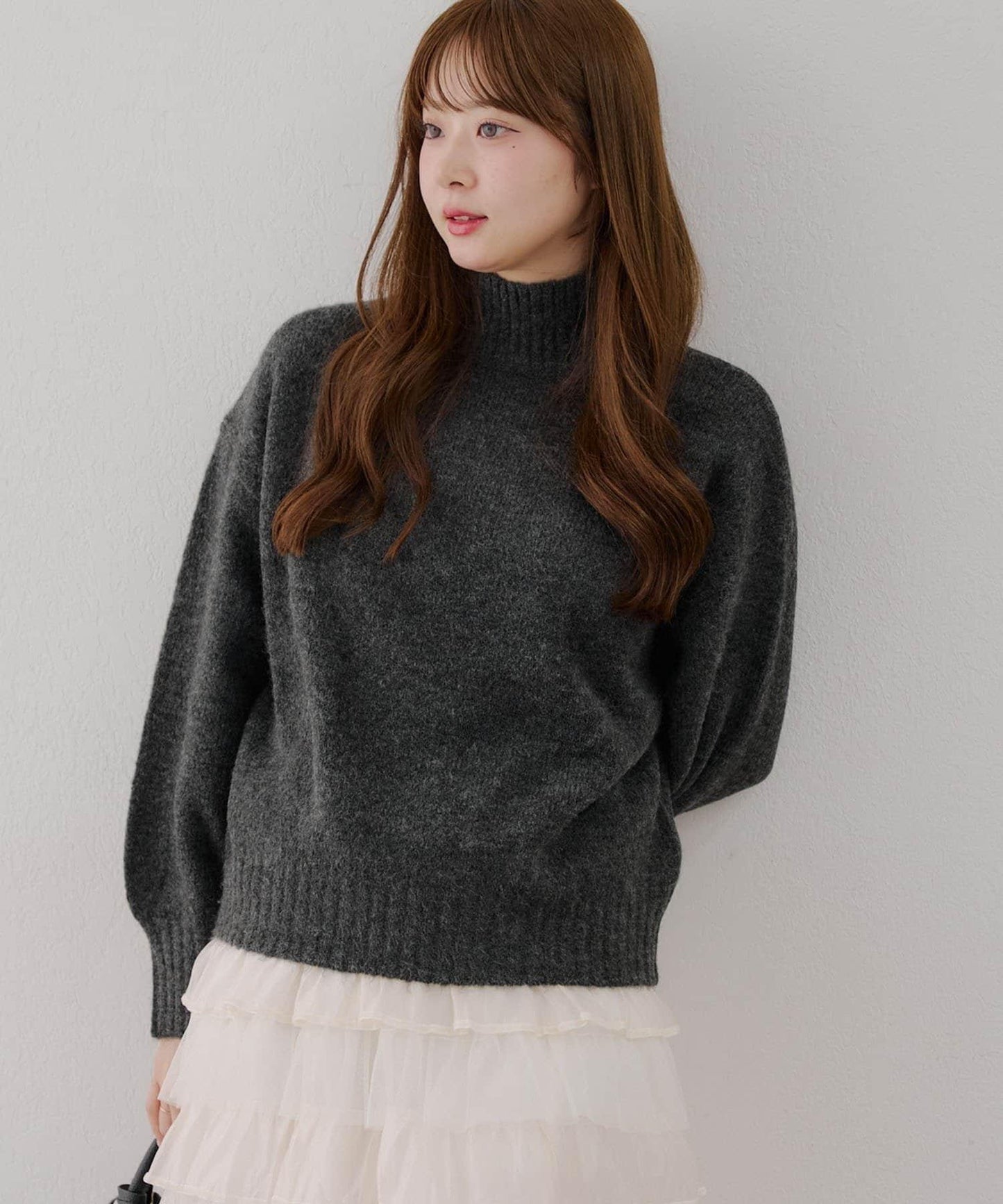 【優先】犛牛毛高領套頭毛衣