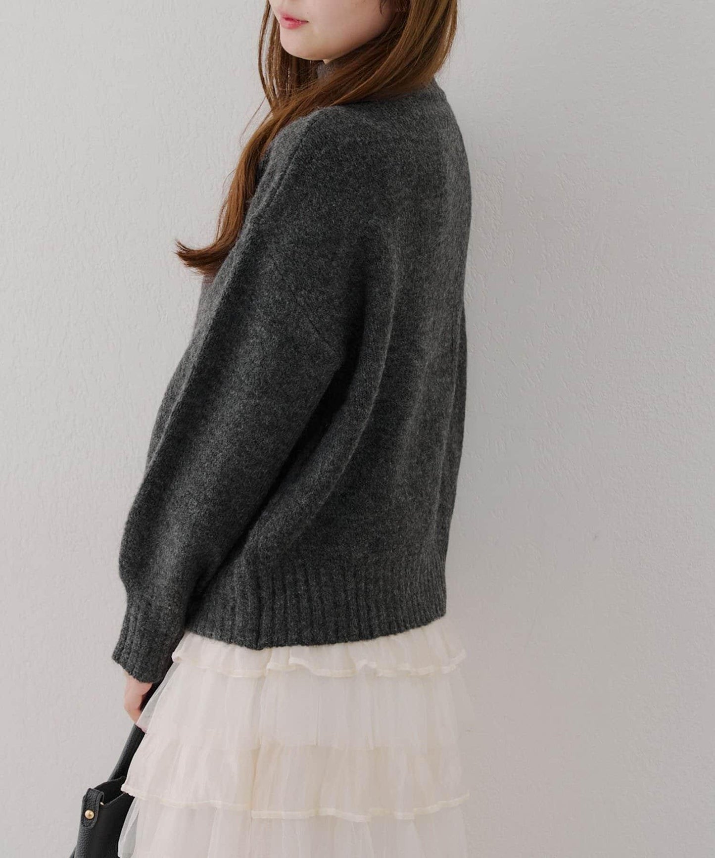 【優先】犛牛毛高領套頭毛衣