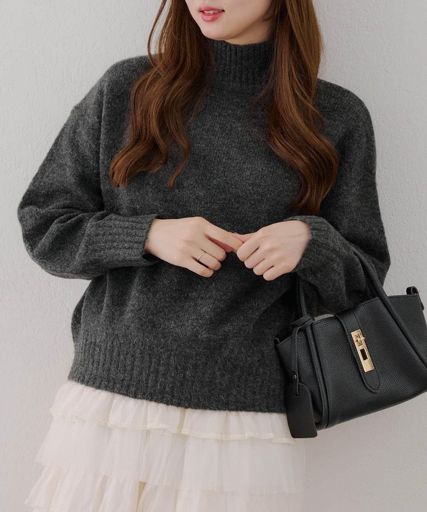 【優先】犛牛毛高領套頭毛衣