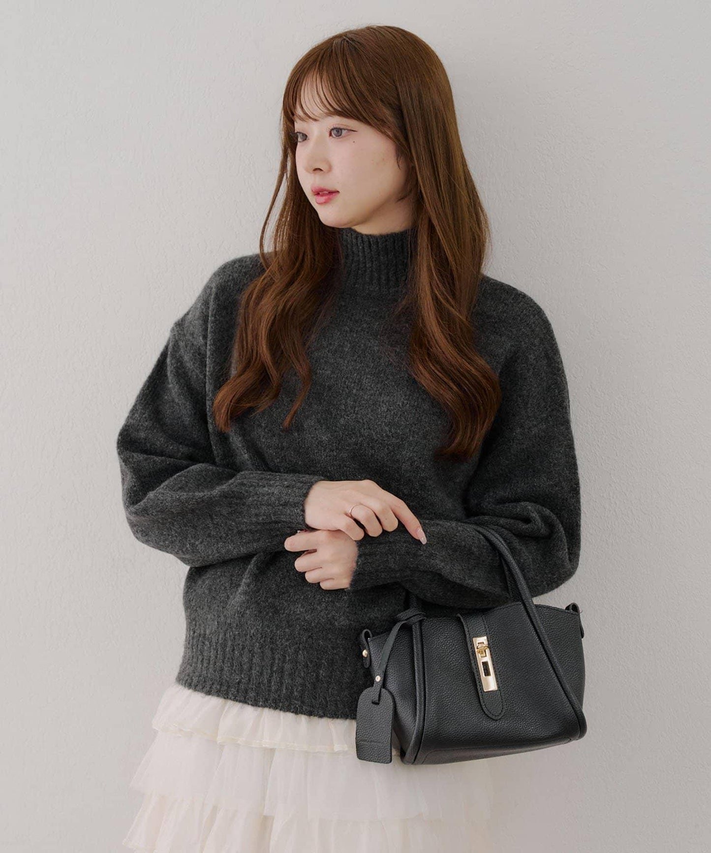 【優先】犛牛毛高領套頭毛衣