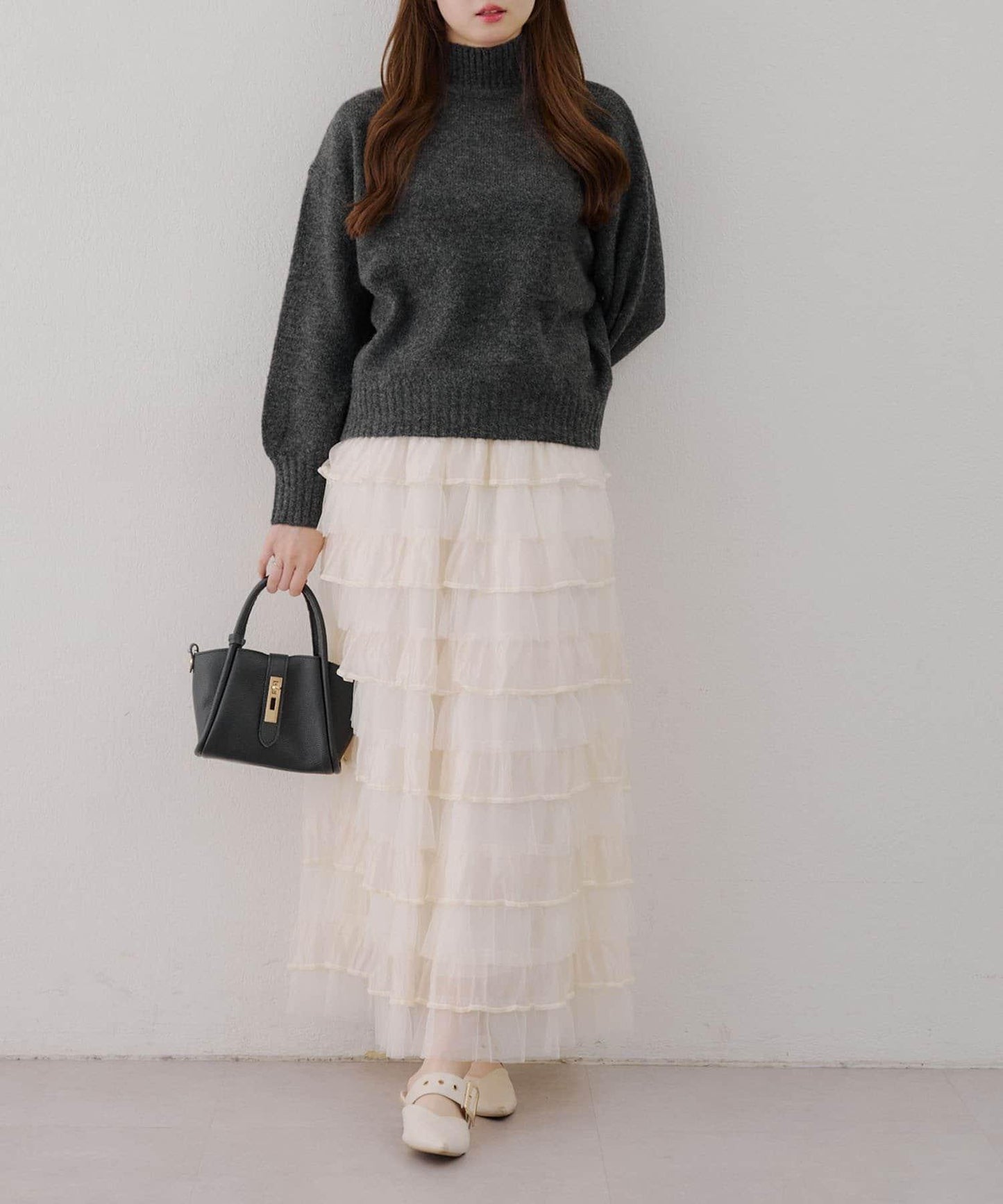 【優先】犛牛毛高領套頭毛衣