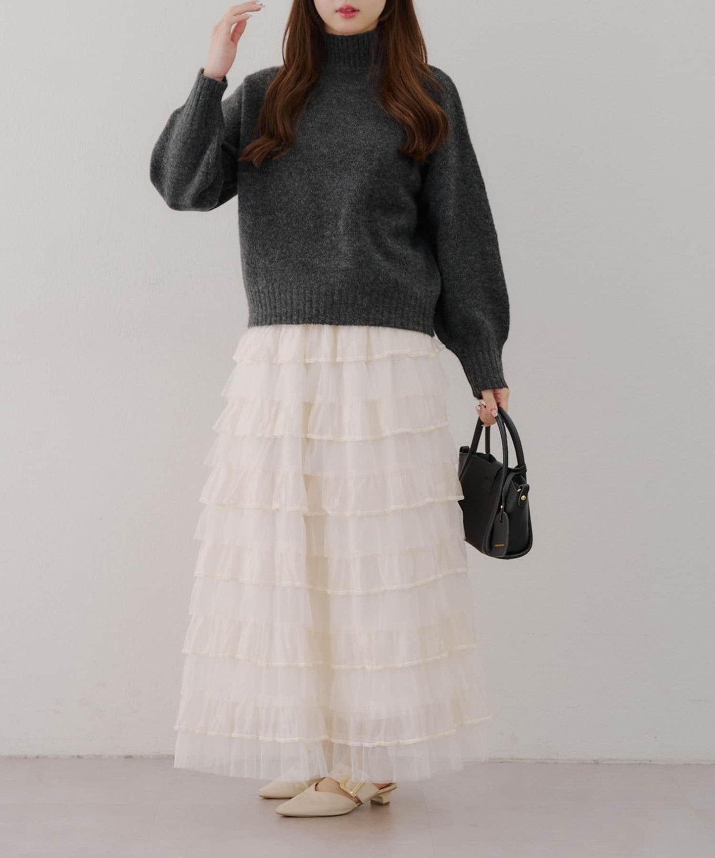 【優先】犛牛毛高領套頭毛衣