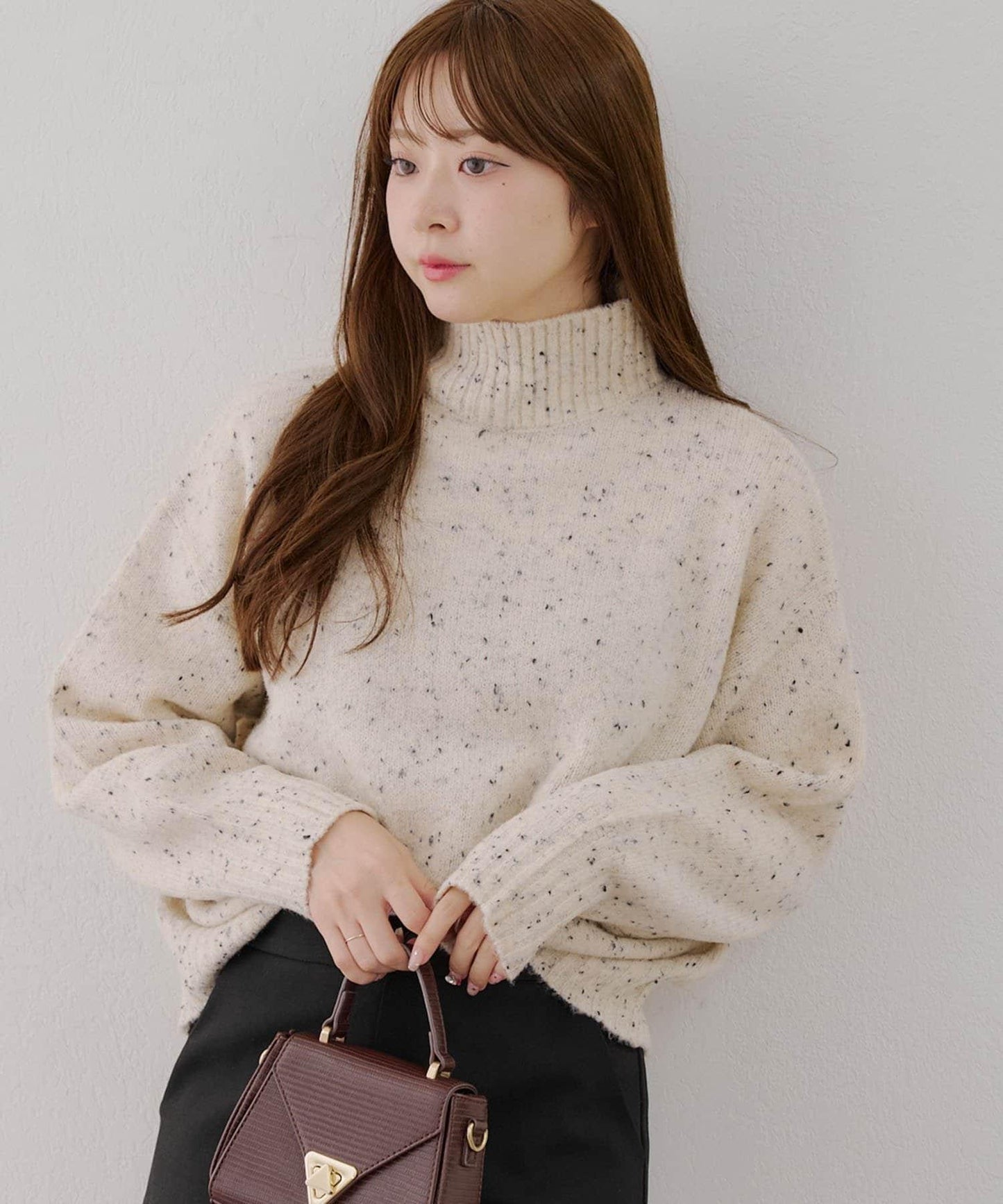 【優先】犛牛毛高領套頭毛衣