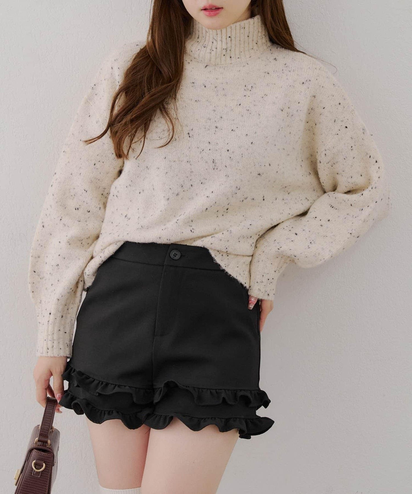 【優先】犛牛毛高領套頭毛衣