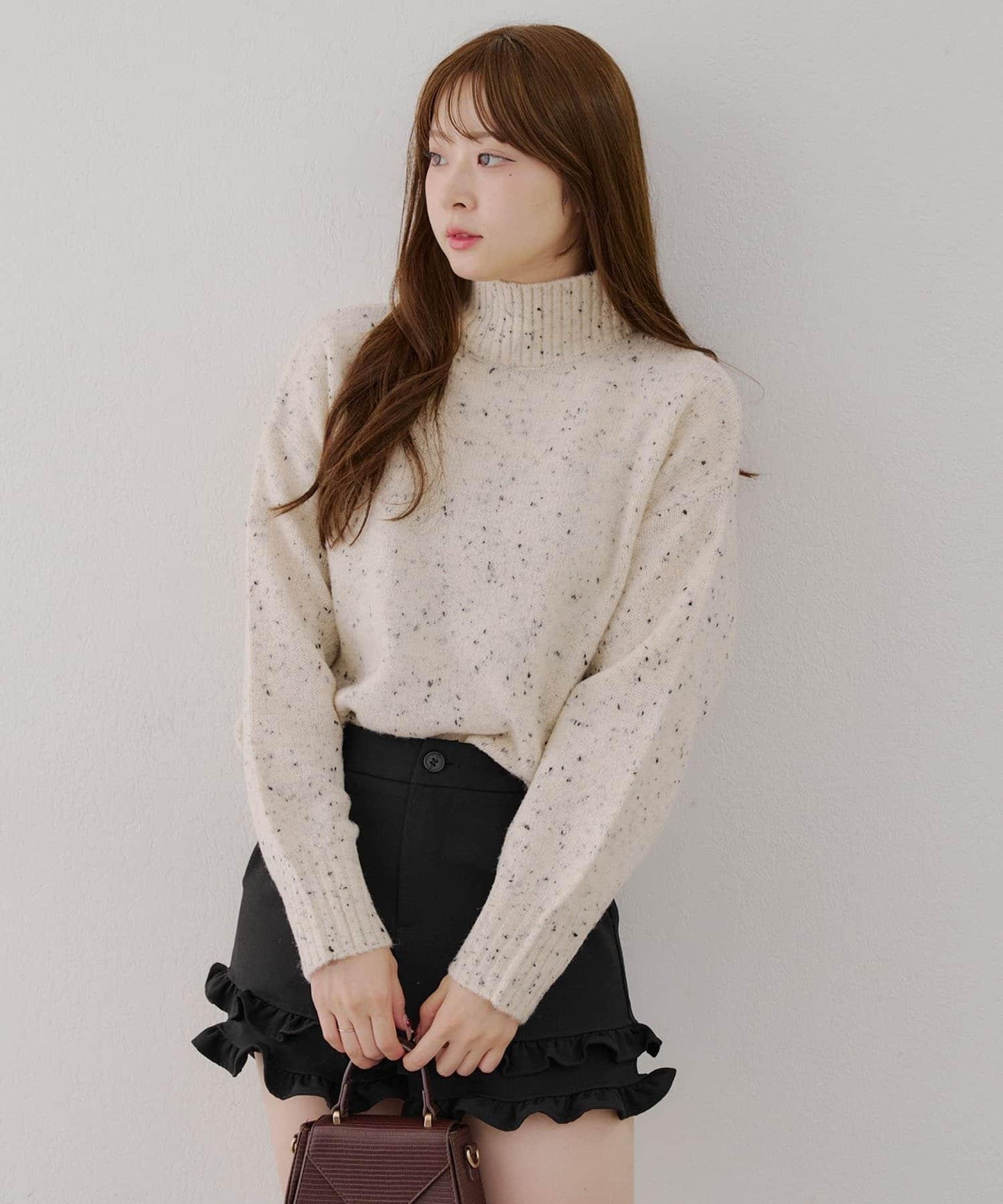 【優先】犛牛毛高領套頭毛衣