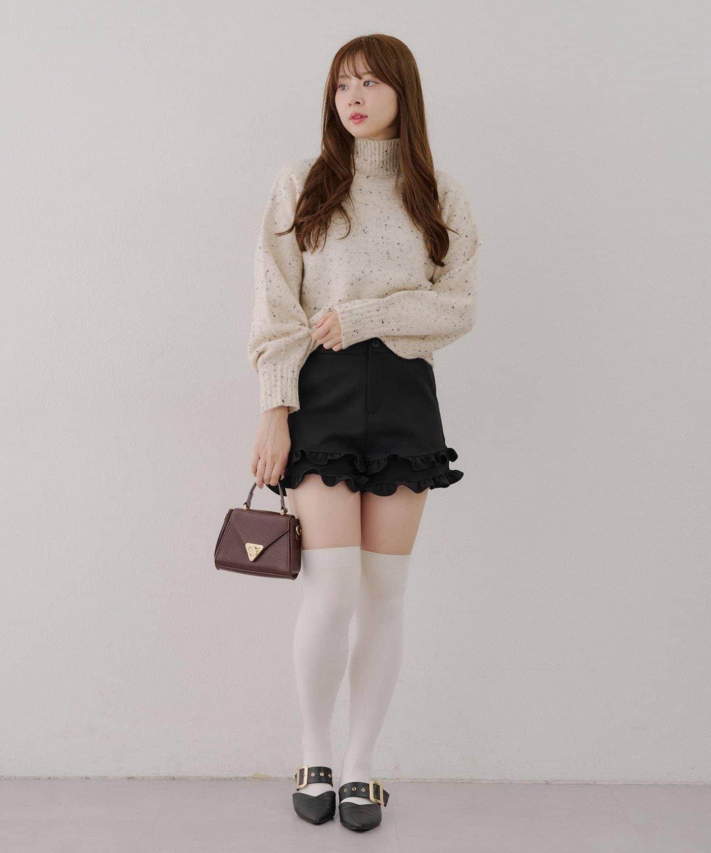 【優先】犛牛毛高領套頭毛衣