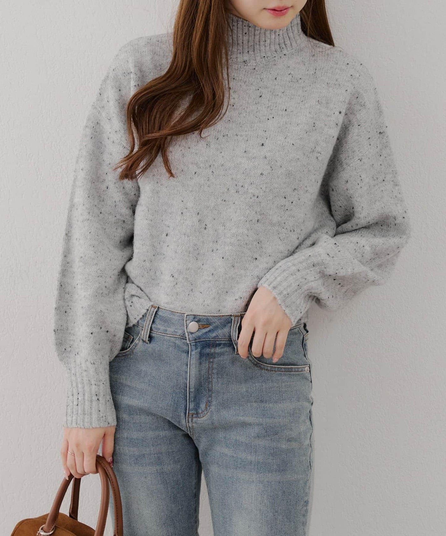 【優先】犛牛毛高領套頭毛衣