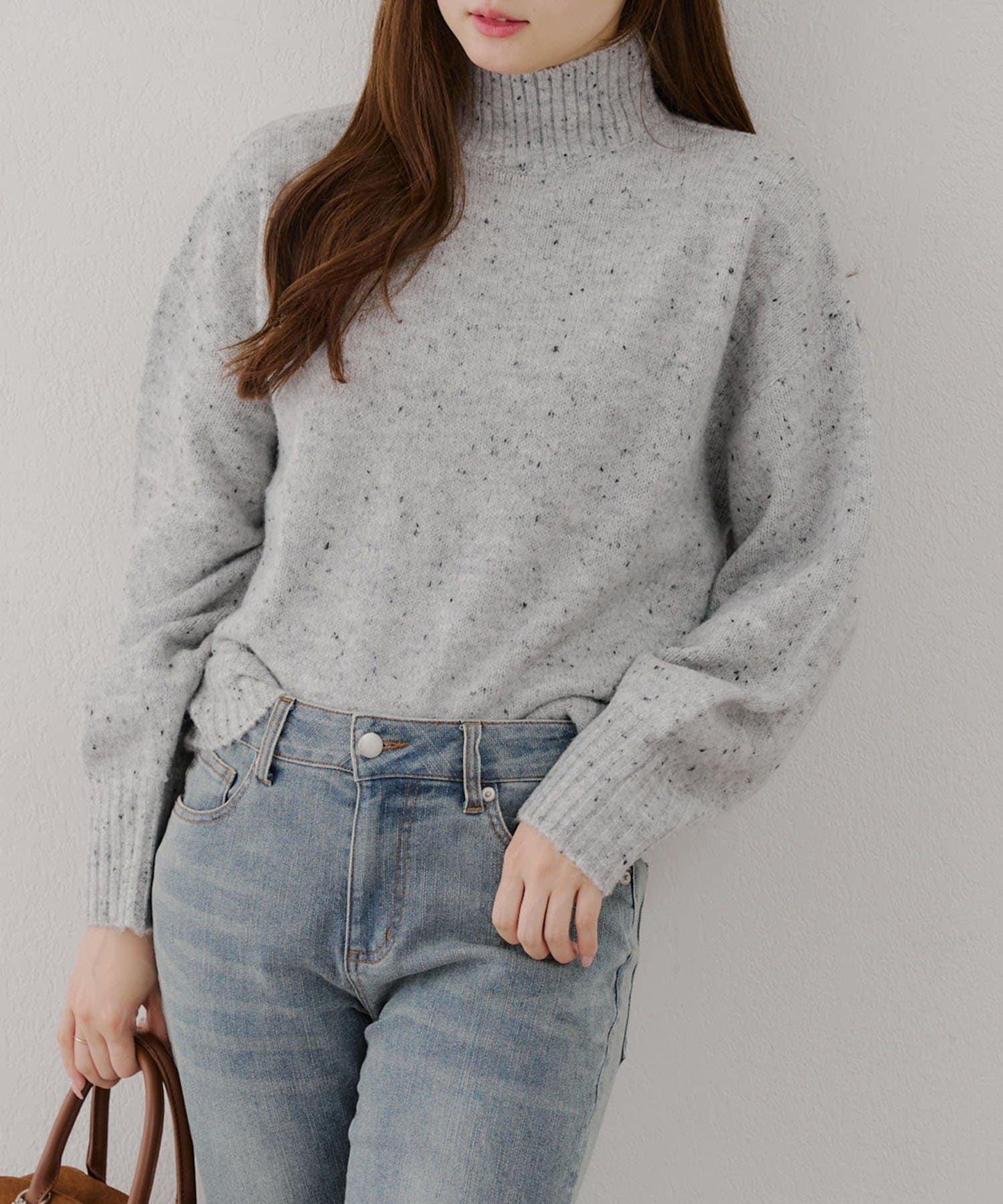 【優先】犛牛毛高領套頭毛衣