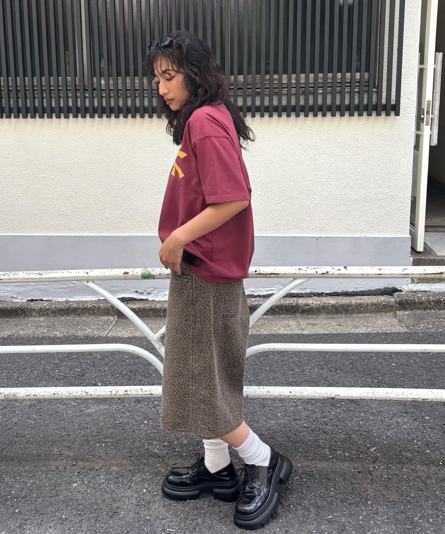 【AW】柄帆布半褲