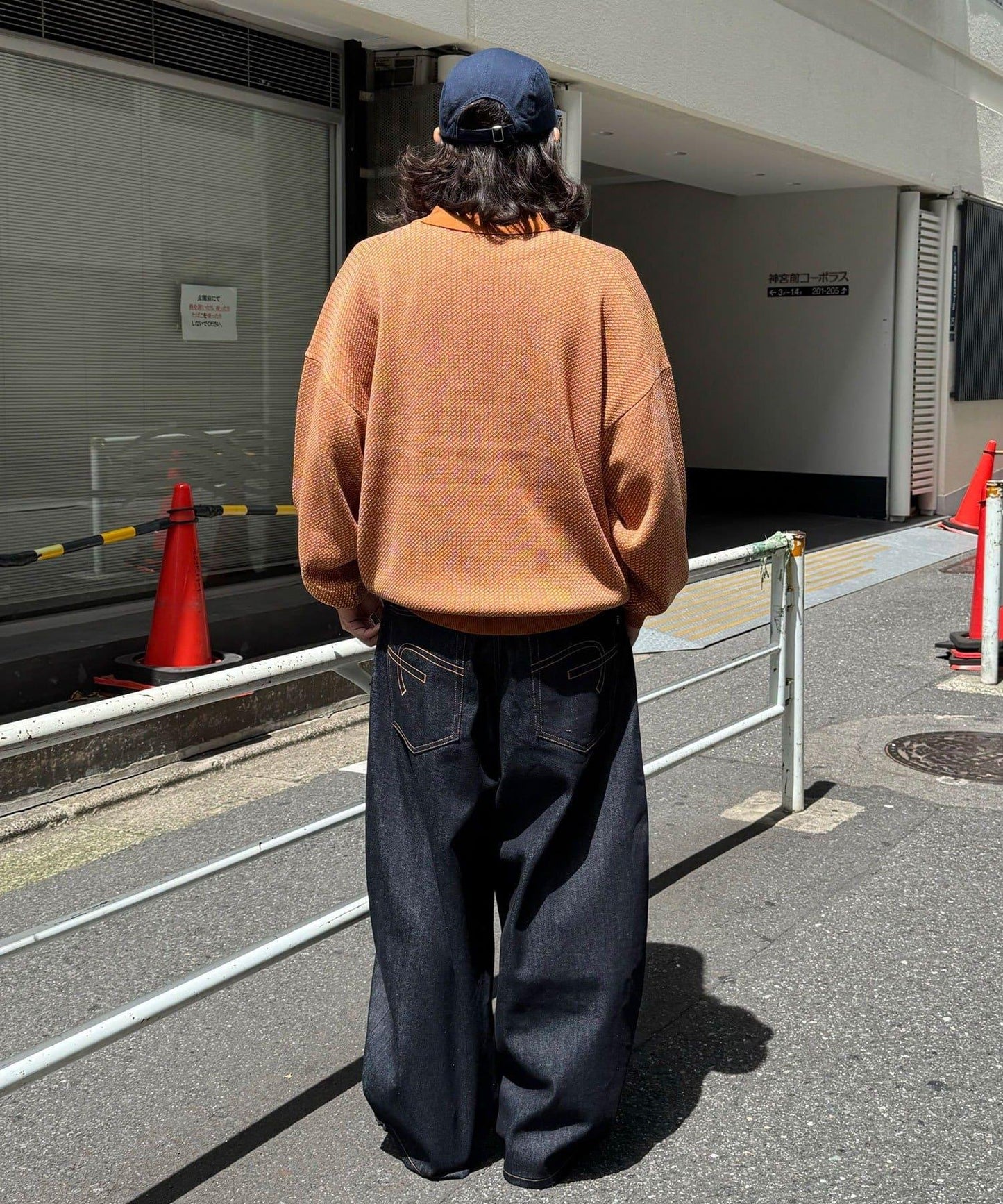 條紋長袖針織polo衫