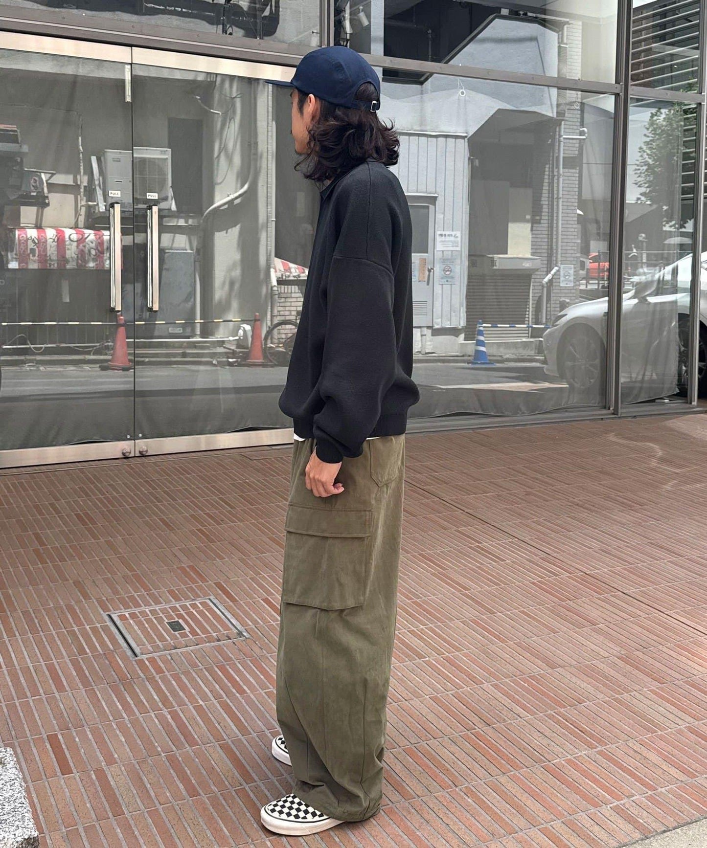 條紋長袖針織polo衫