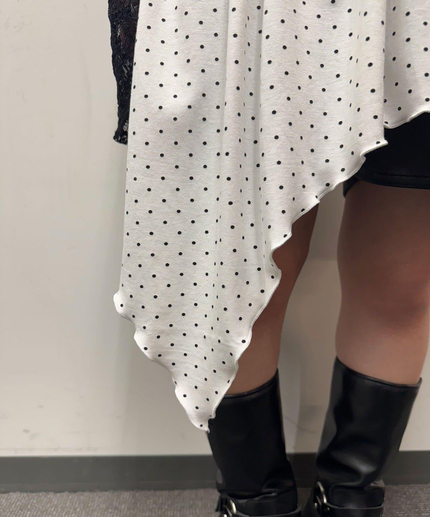 【Ciaopanic】項圈套裝波點不對稱吊帶連衣裙