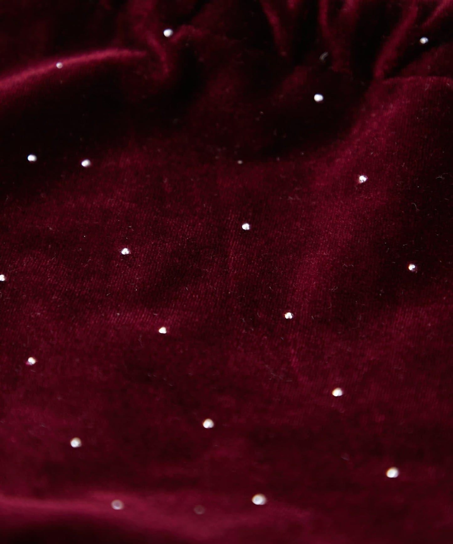 帶卡拉賓的絨面鉚釘束口袋